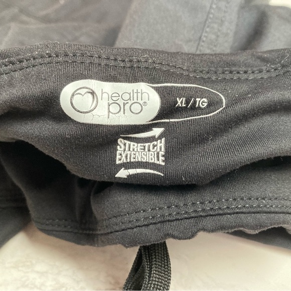 Pro health MultiPocket cargo pants. Stretch waist with draw string Sz XL Black - Picture 7 of 10